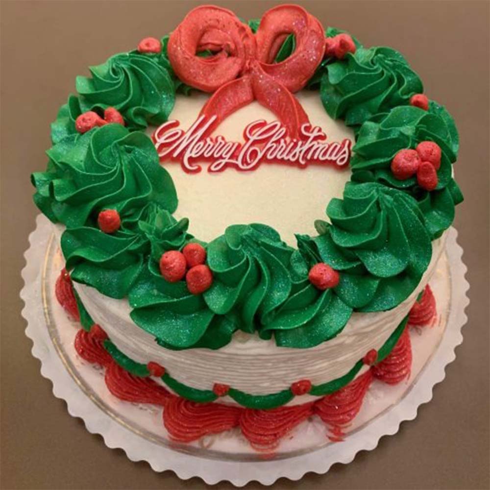 Christmas Wreath Cake