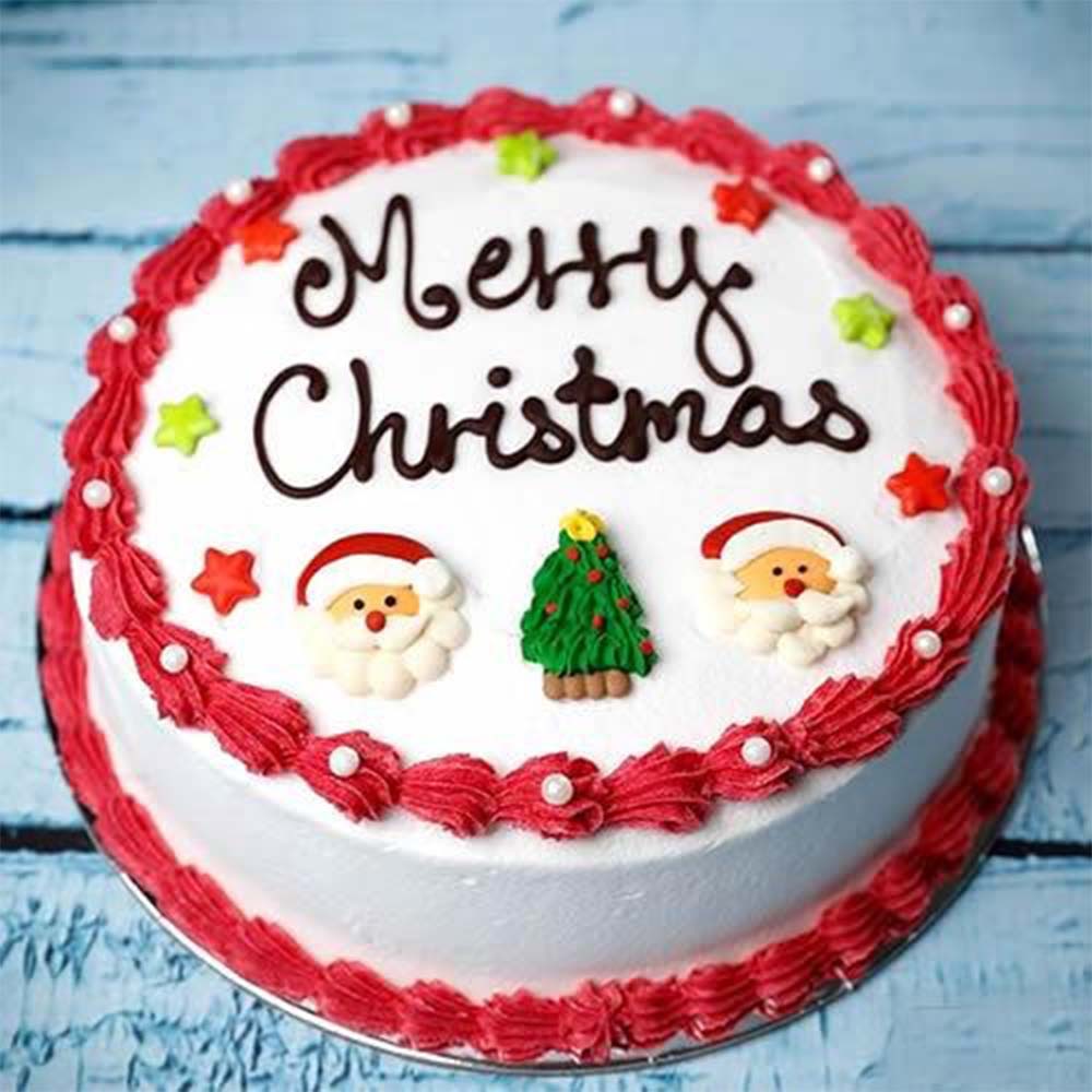 Decorated Christmas Cake