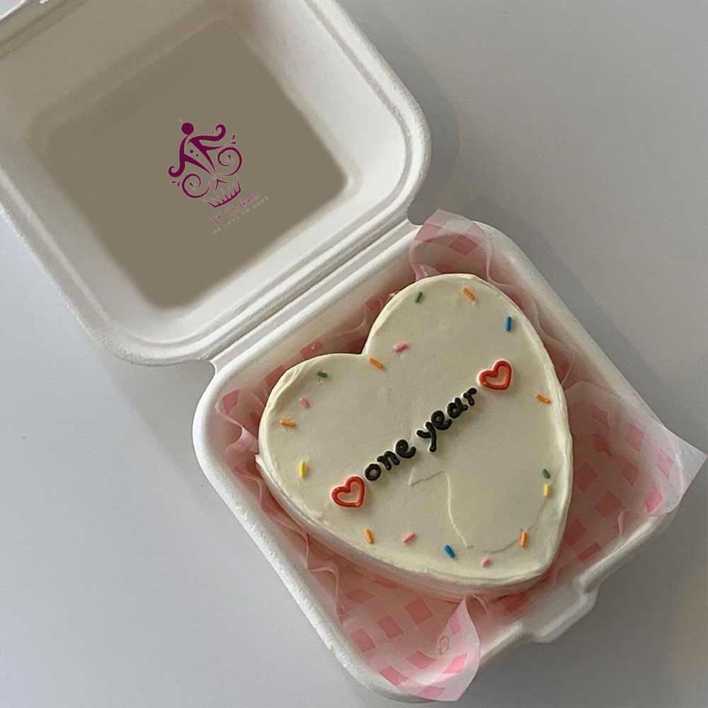 Heart-Shaped Bento Cake