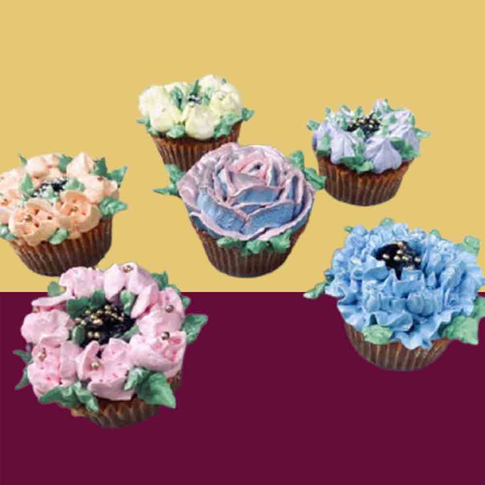 Customize Flowers Cupcake