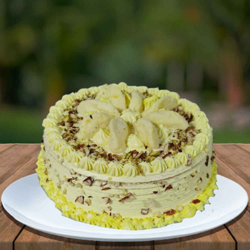 Rasmalai cake with creamy drop