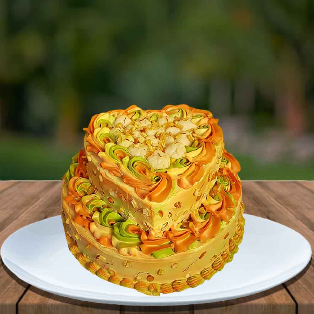 Double layer rasmalai cake