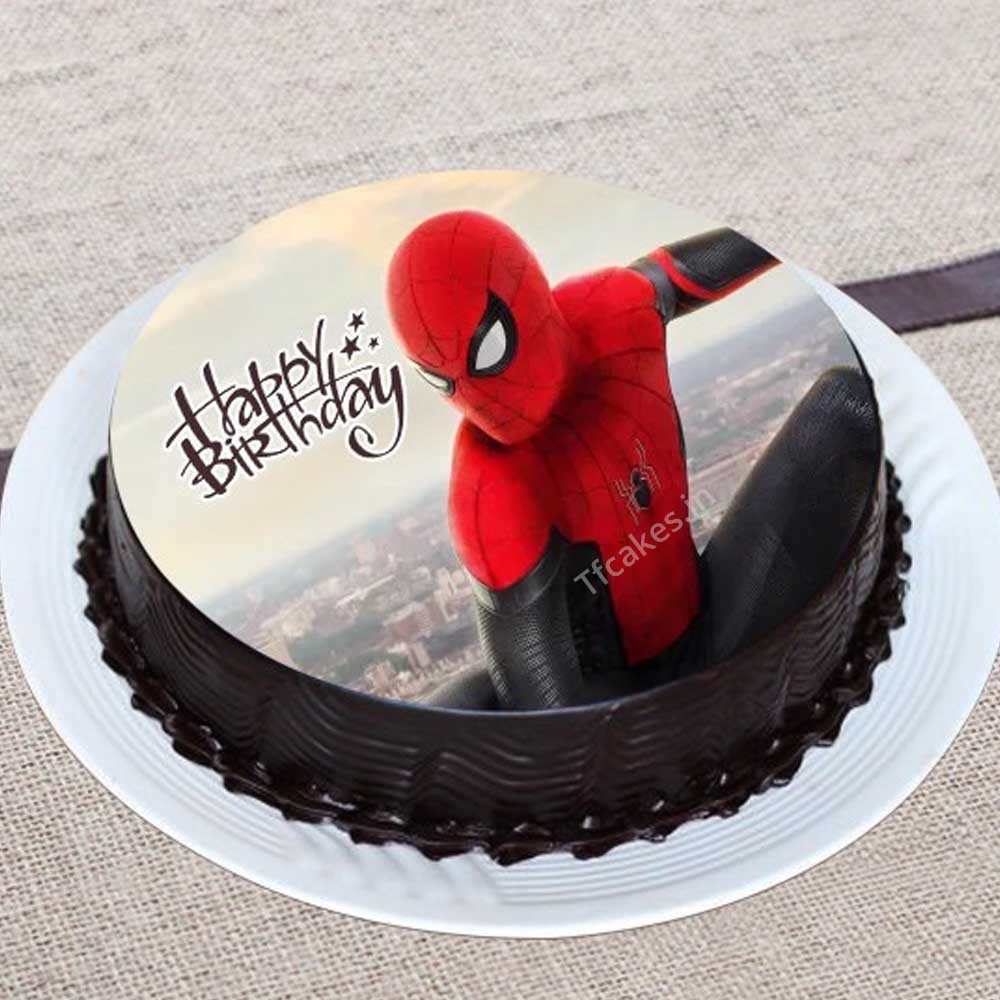 Spiderman Chocolate Cake