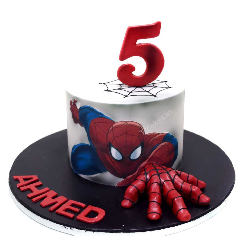 Spiderman Theme Cake