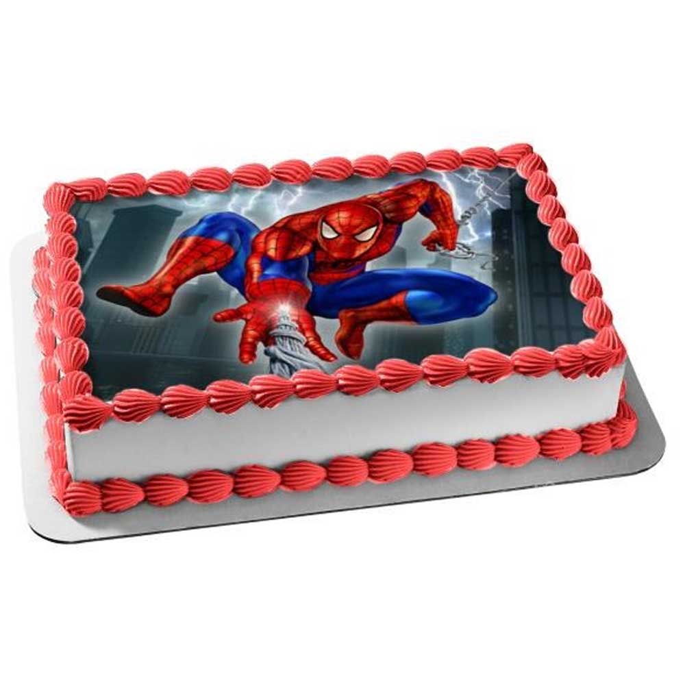 Spiderman Photo Cake