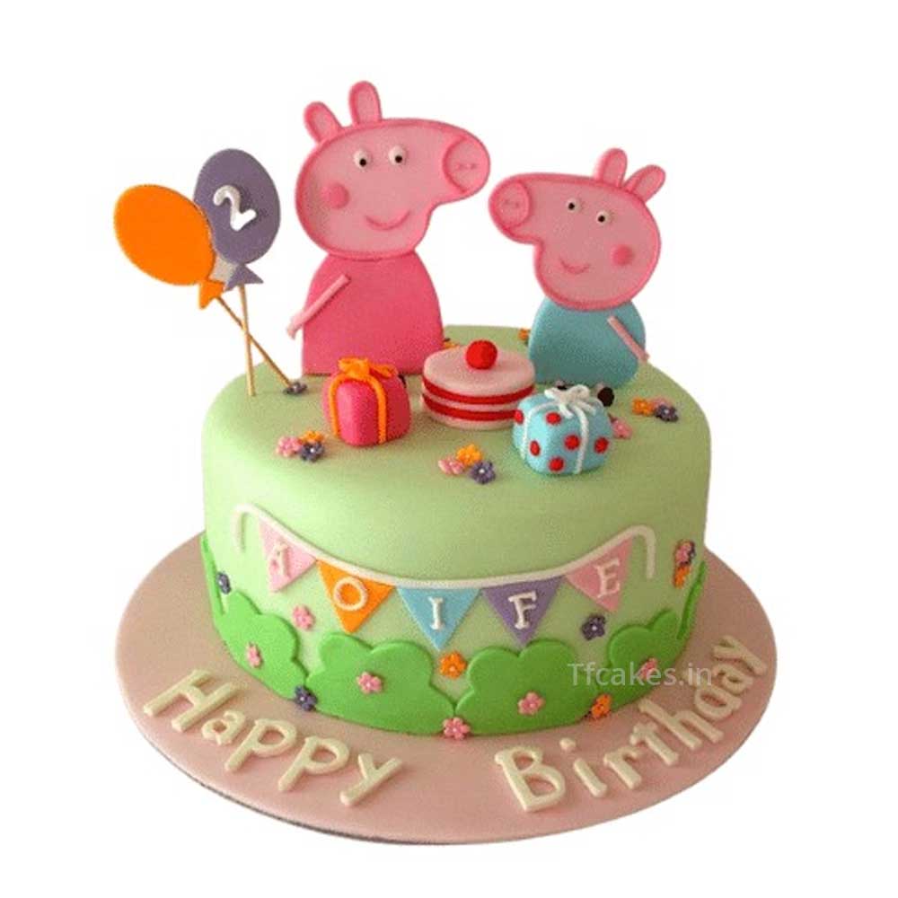 Peppa Pig Cake For 1st Birthday  The Cake King