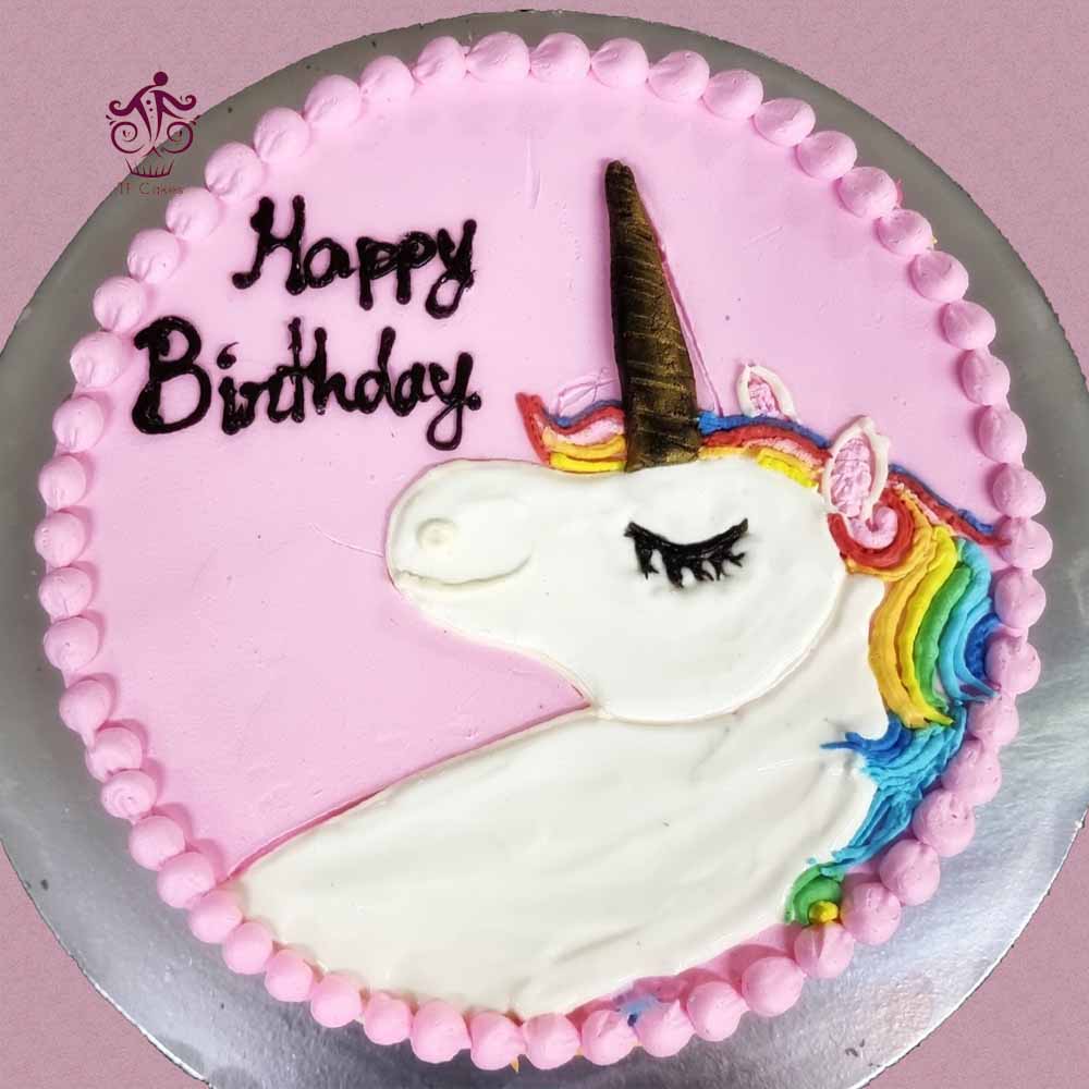 i heart baking!: rainbow unicorn cake with fondant unicorn horn