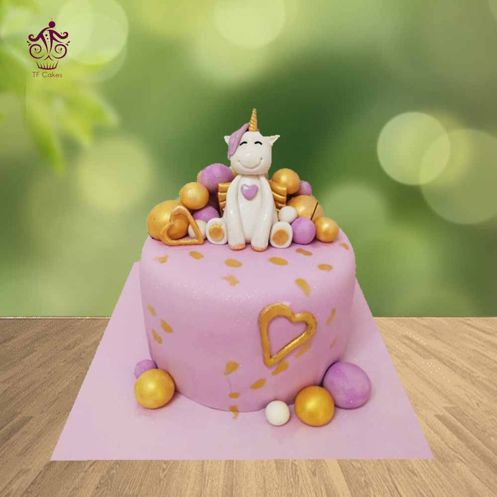 Pink Unicorn Cake