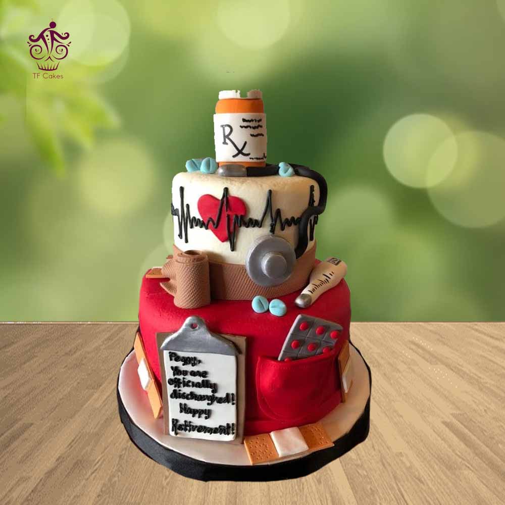 2 tier Doctor Cake