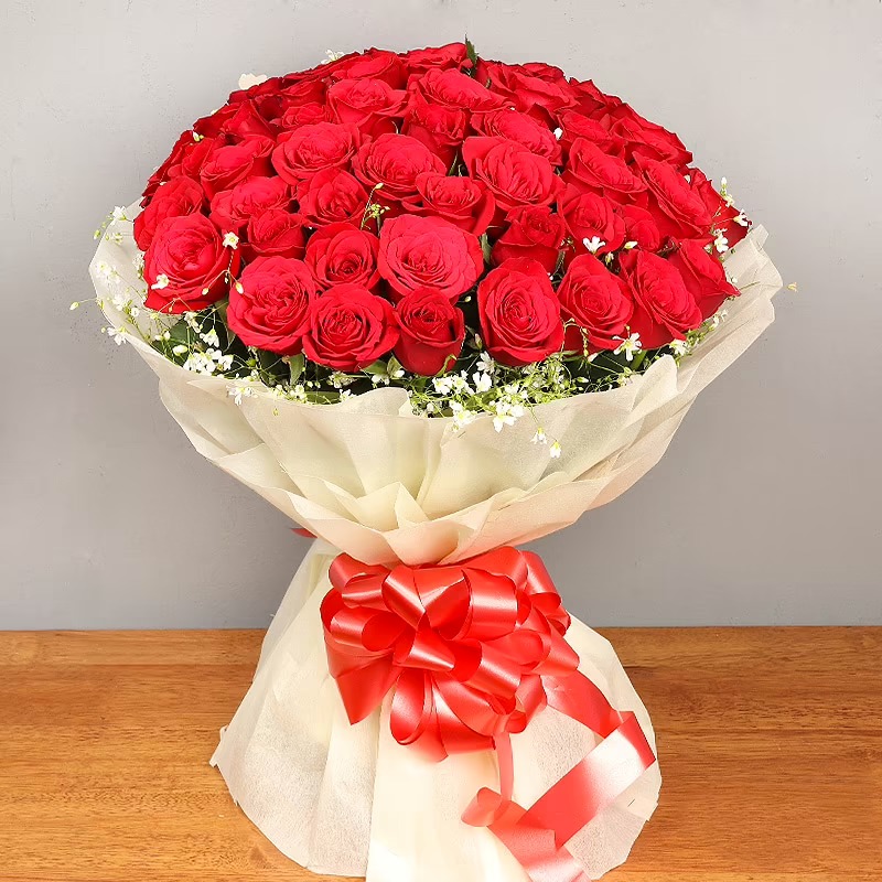 Bunch of 50 Red Roses