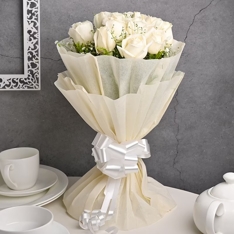 Bunch White Rose