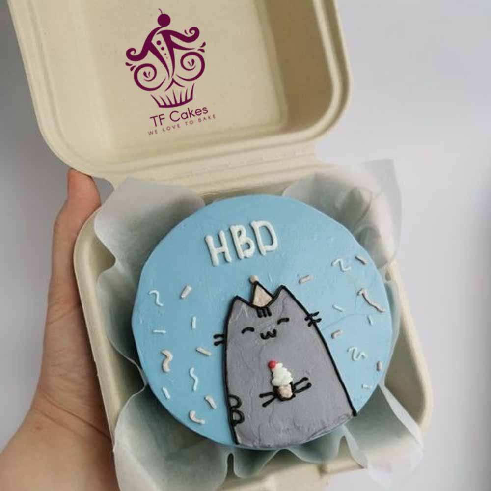 Cat theme bento cake