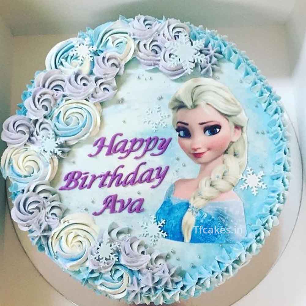 Frozen Barbie Cake