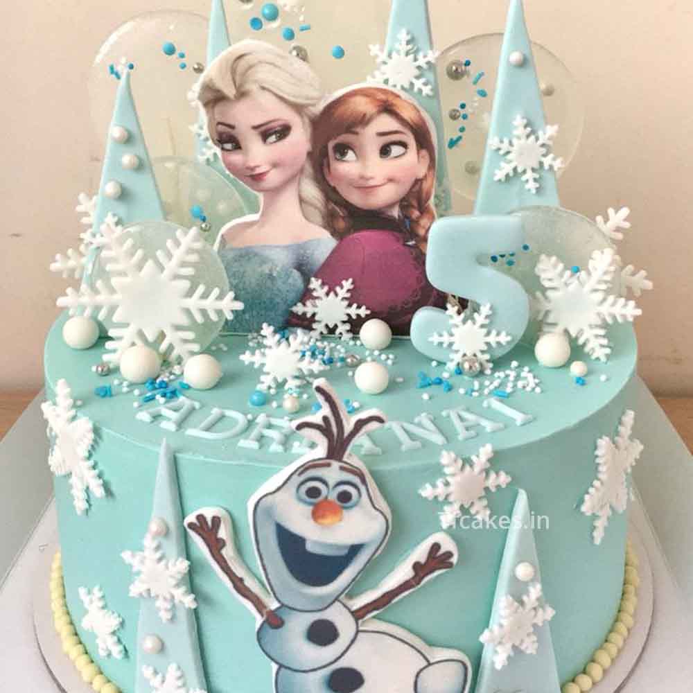 Elsa Barbie Cake