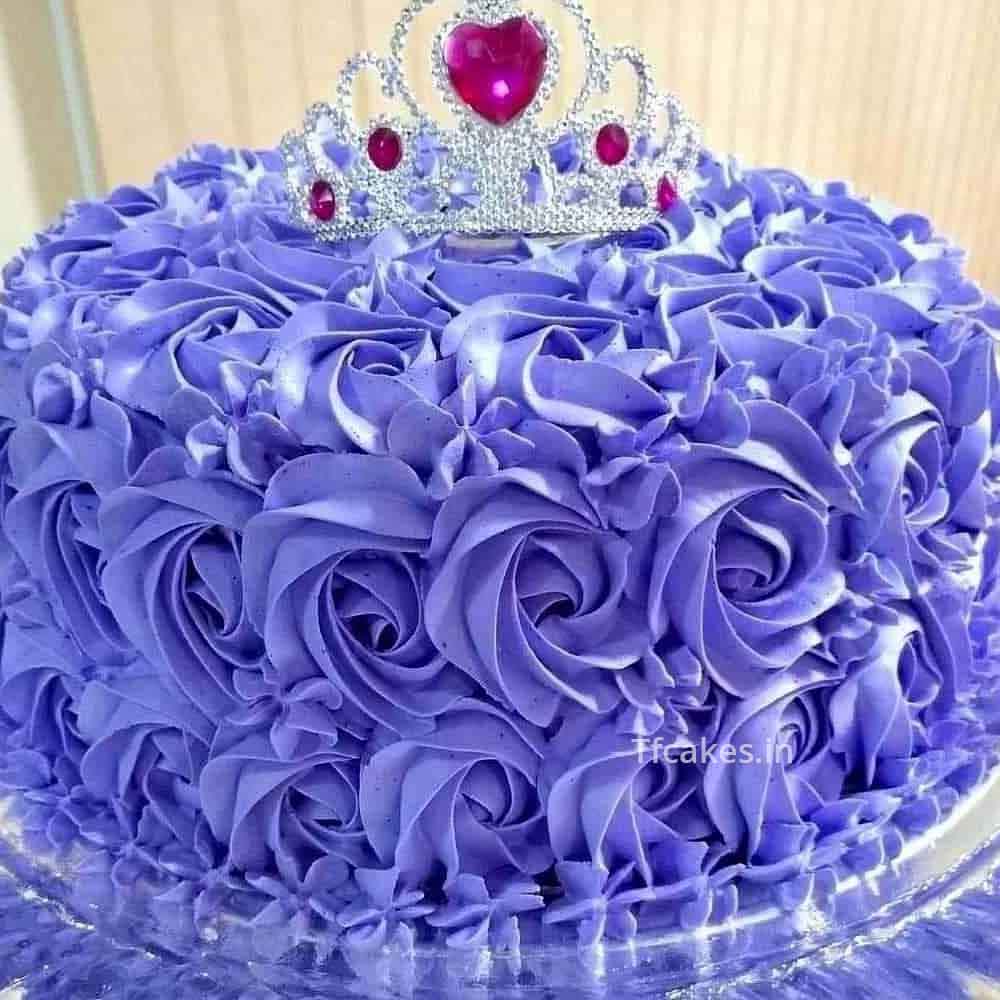 Blue Rose Cake