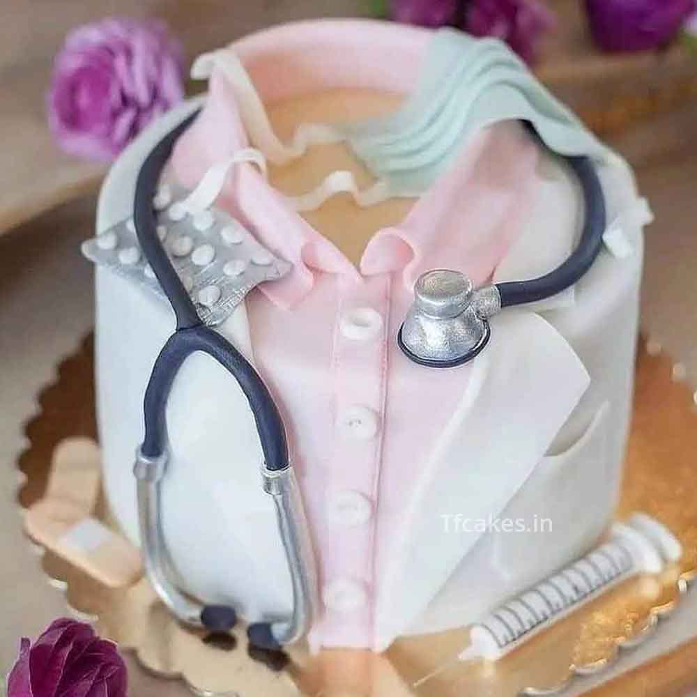 Female Doctor Theme Cake