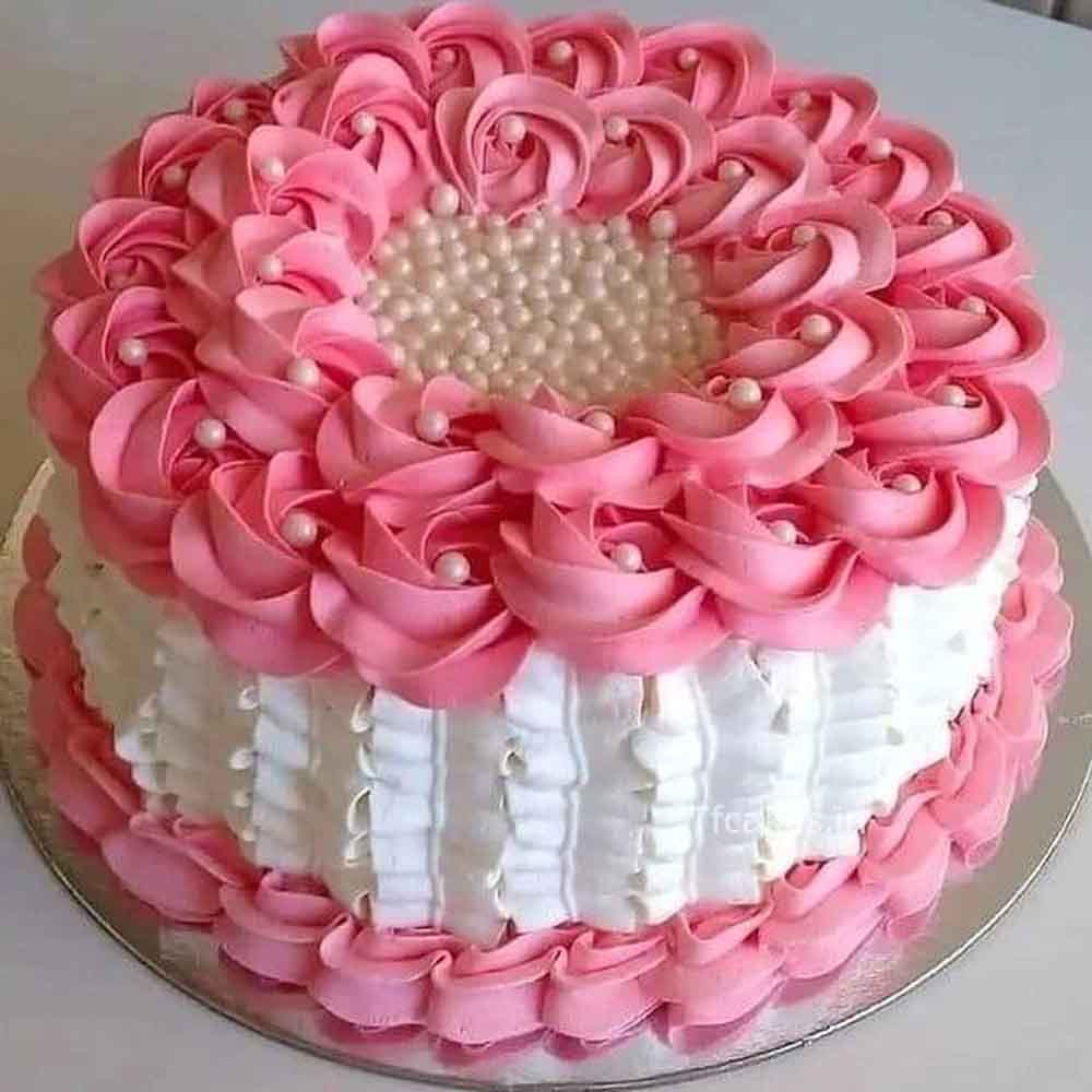 Pink Rose Cake