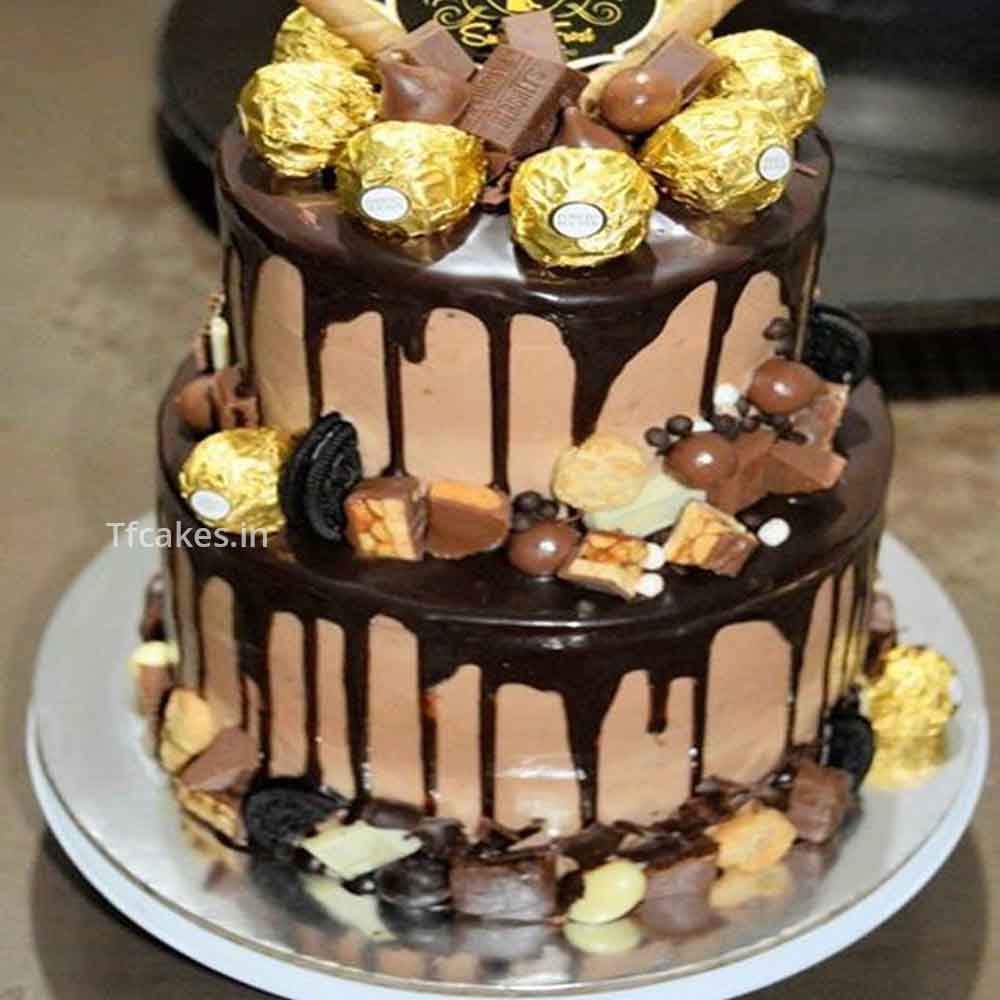 2 Layer Rocher Oreo Cake