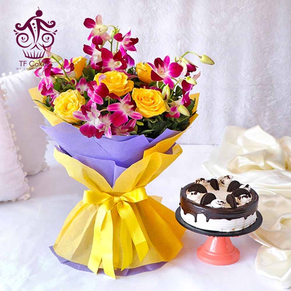 Order Flowers With Cake