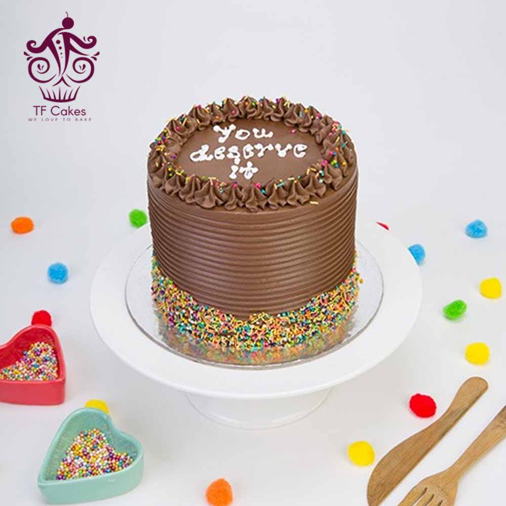 Sprinkler Chocolate Cake