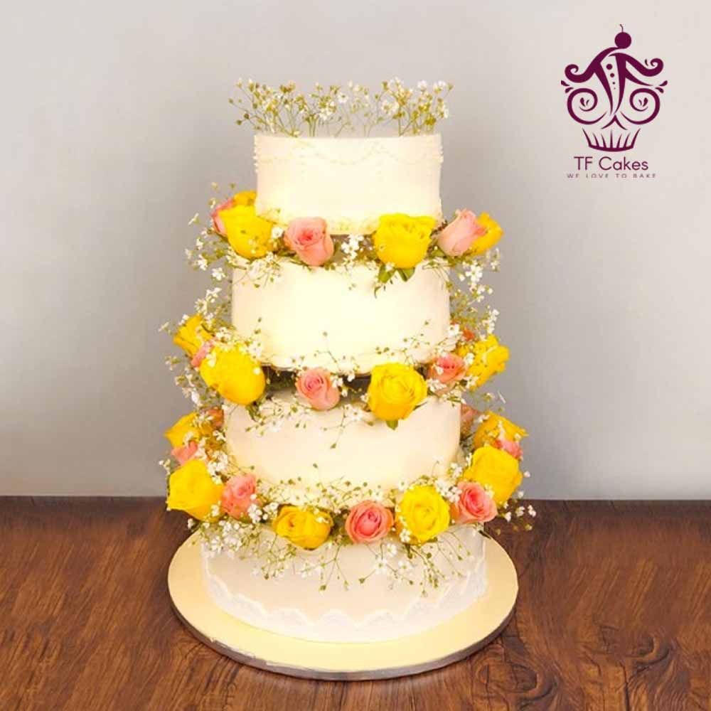 4 Tier Wedding Cake