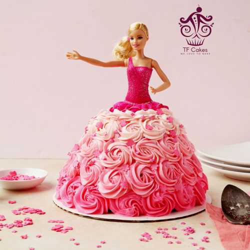 Barbie Creamy Ball Gown Cake