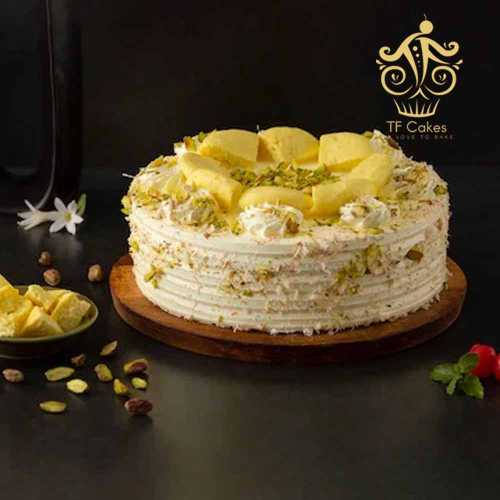 Pineapple Rasmalai Cake