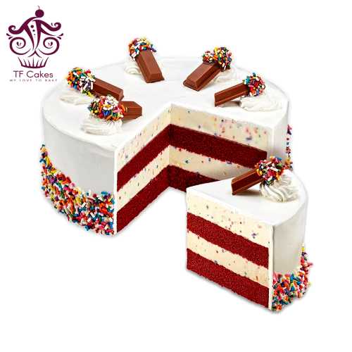 Kit-Kat Red Velvet Cake