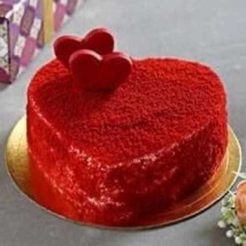 Red Velvet heart-shaped Cake