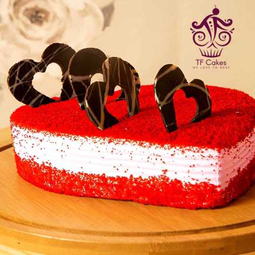 Red Heart Cake