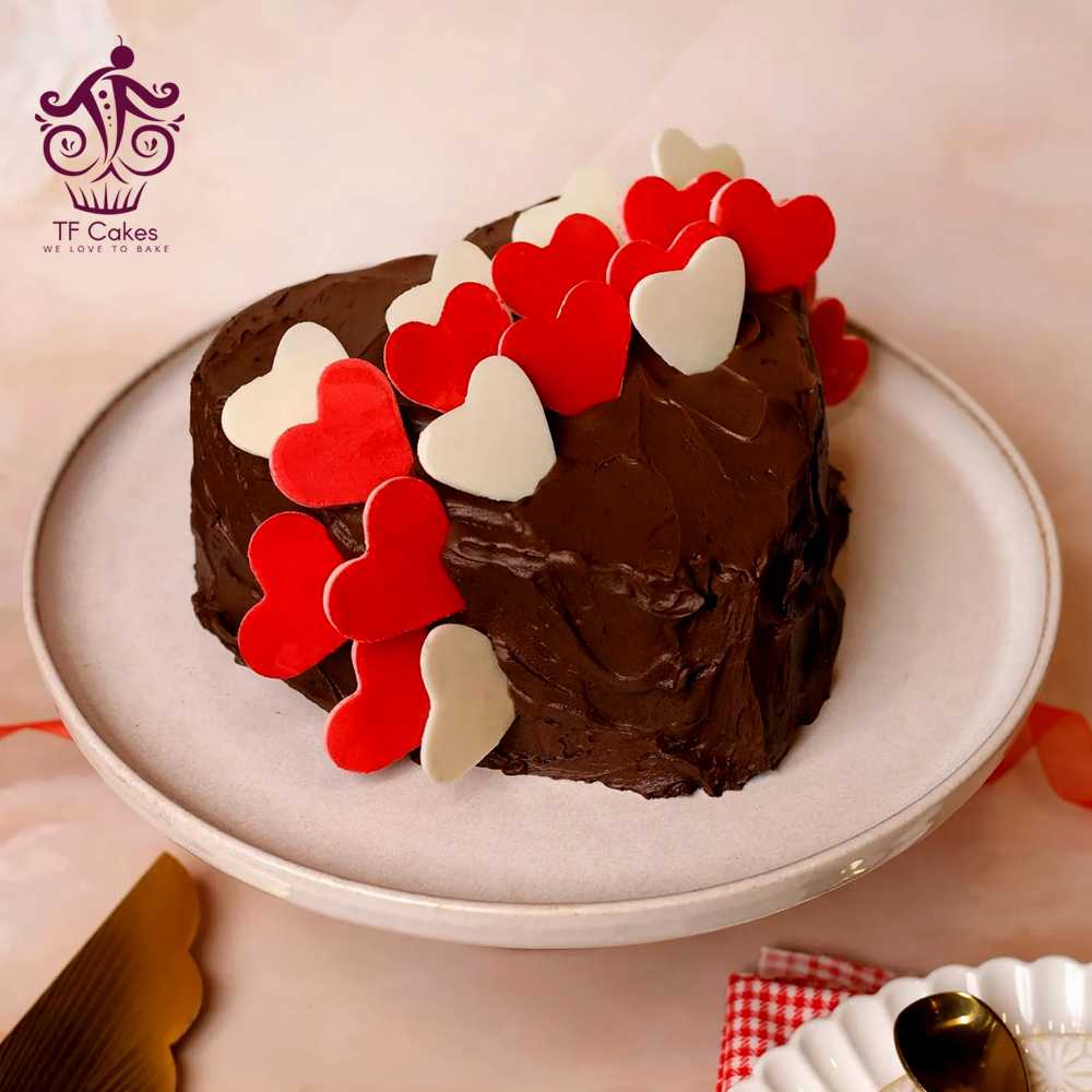 Choco Hearts Love Cake