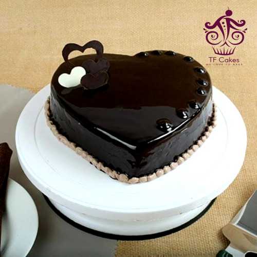 Chocolate Truffle Heart Cake