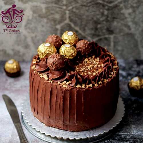 Chocolatey Ferrero Rocher Cake