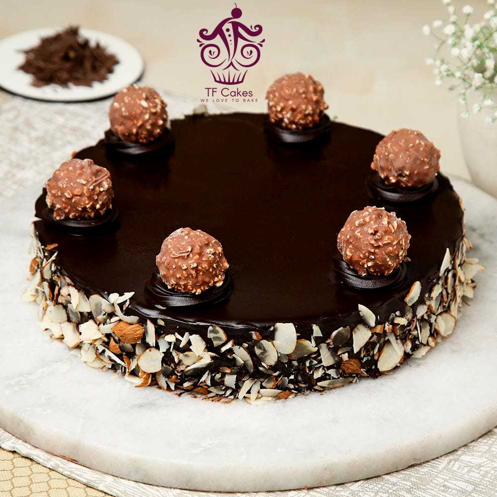 Dark Chocolate Ferrero Rocher Cake