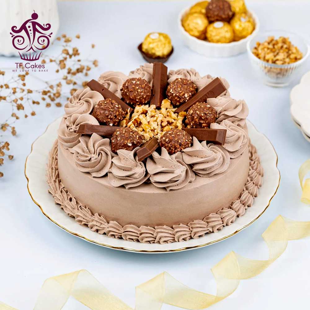 Scrumptious Rocher Chocolate Cake