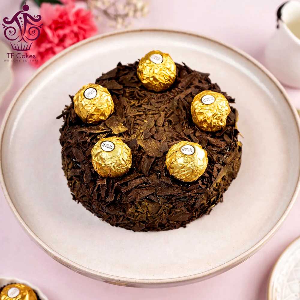 Delectable Rocher Truffle Cake