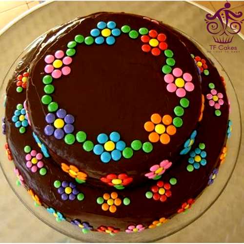 2tier Choco Gems Cake