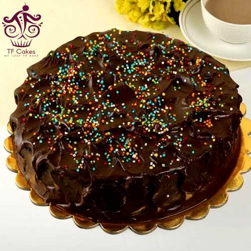 Lavishly chocolate cake