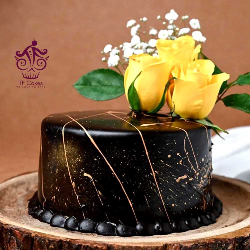 Yellow Buttercream Frosting Chocolate  Cake