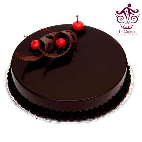 Chocolate glaze truffle cake