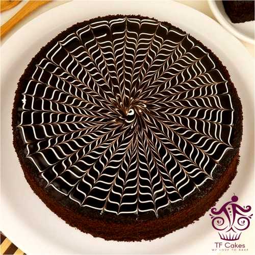 Aesthetically stunning Swirl Chocolate Truffle Cake