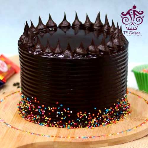 Decadent chocolate truffle cake