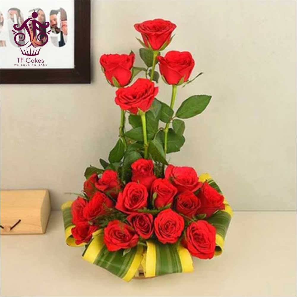 Our Big Red Rose Basket