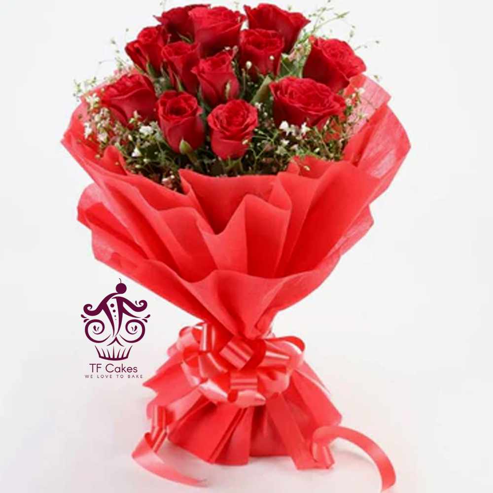 Bewitching Red Rose Bouquet