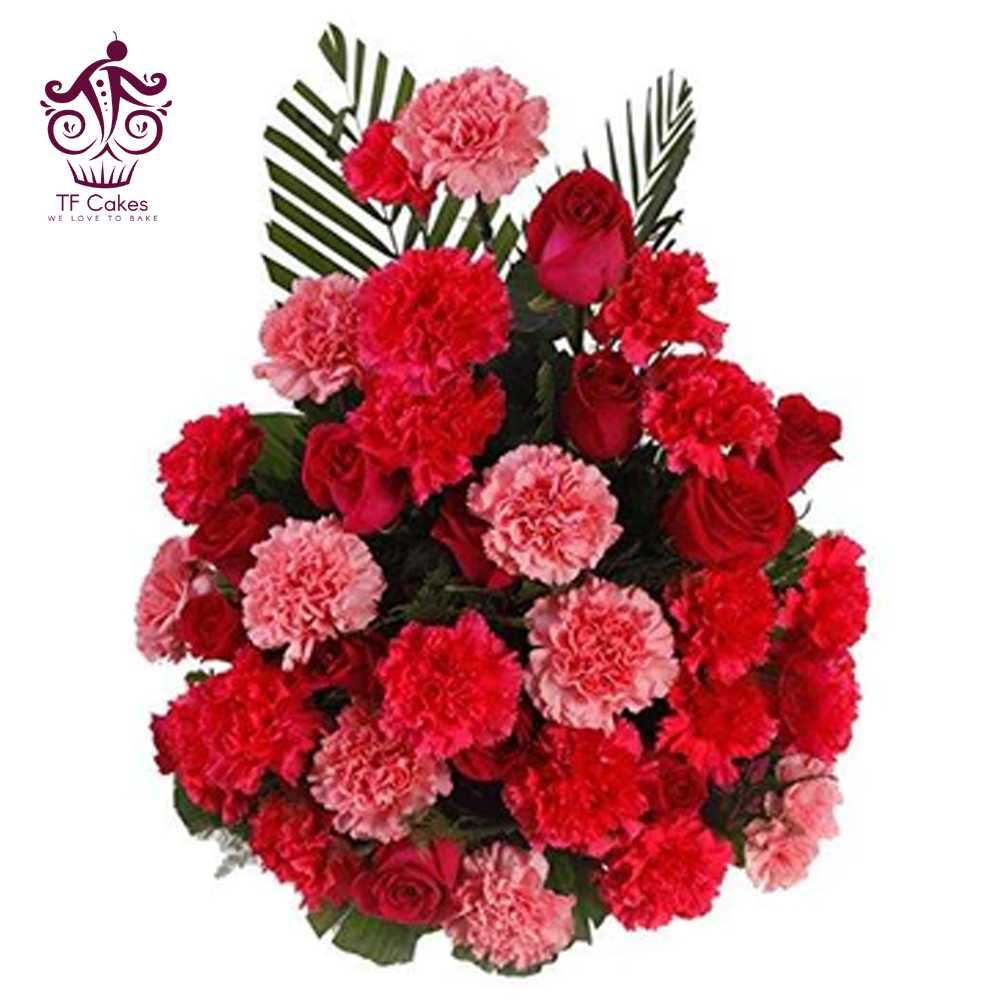 Mix Carnations Basket