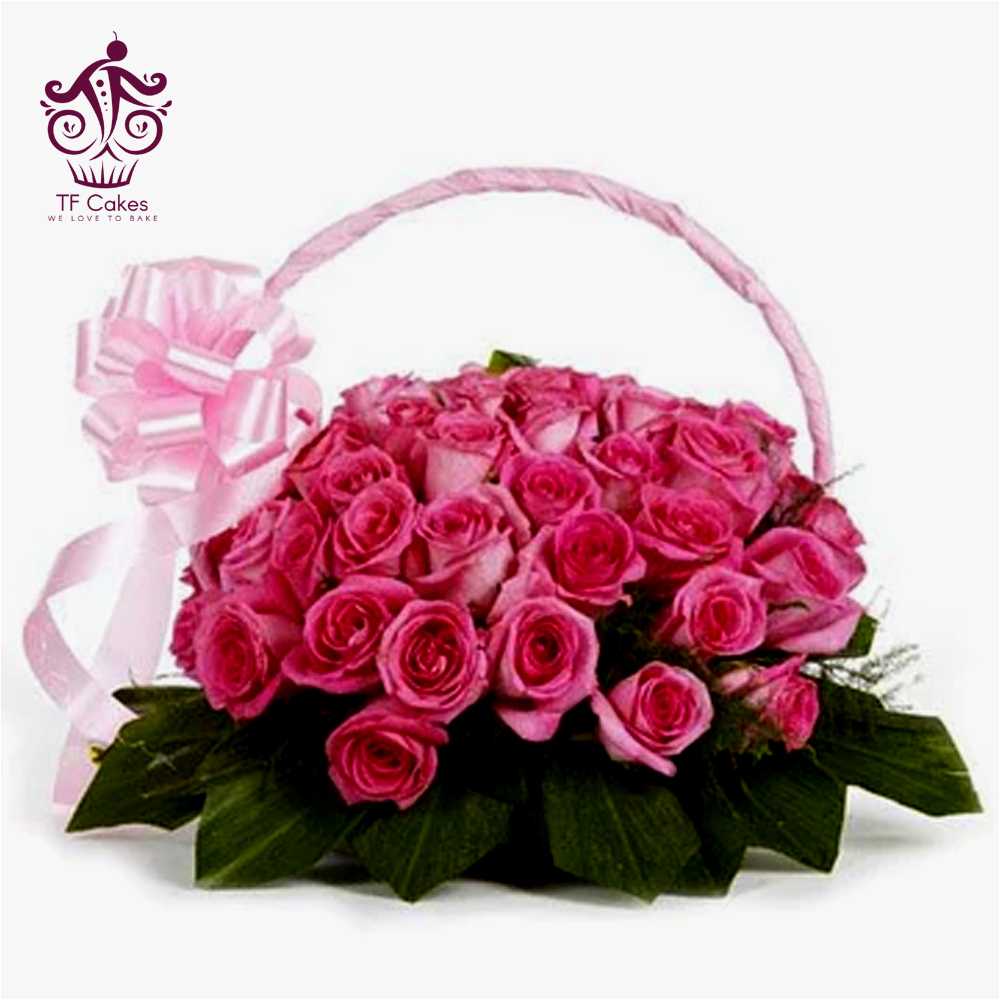 Bouquet Of Fresh Pink Roses