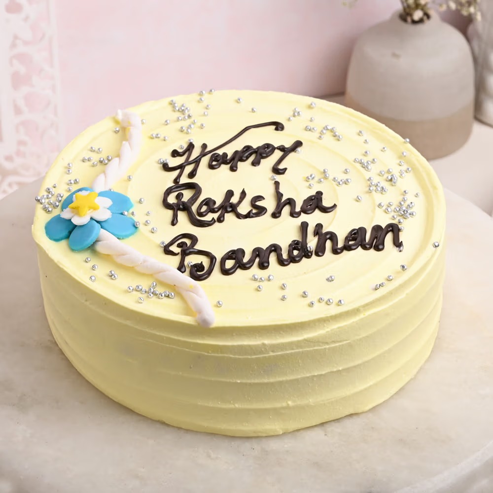 Rakhi Theme Vanilla Cake