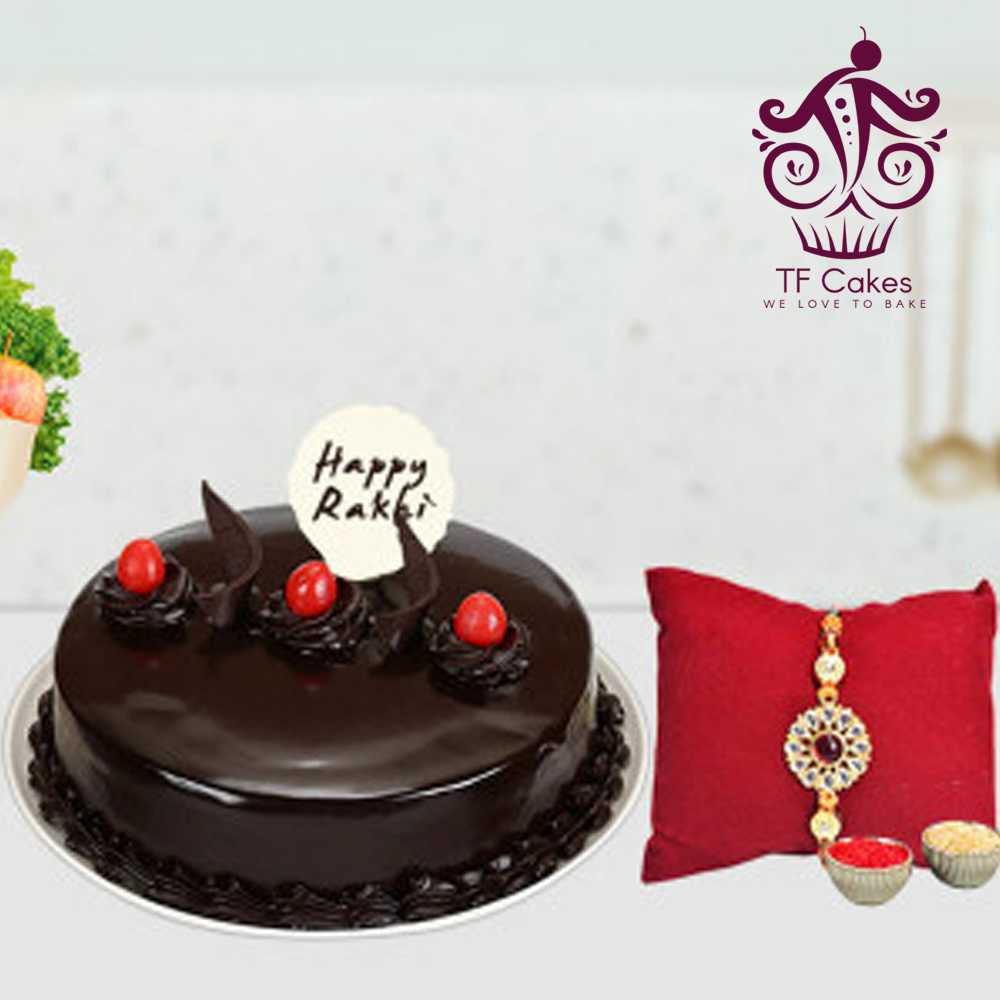 Chocolate Cake with Rakhi