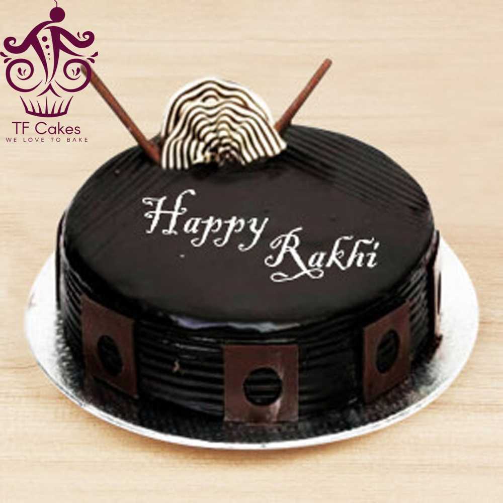 Delicious Rakhi Chocolate Cake