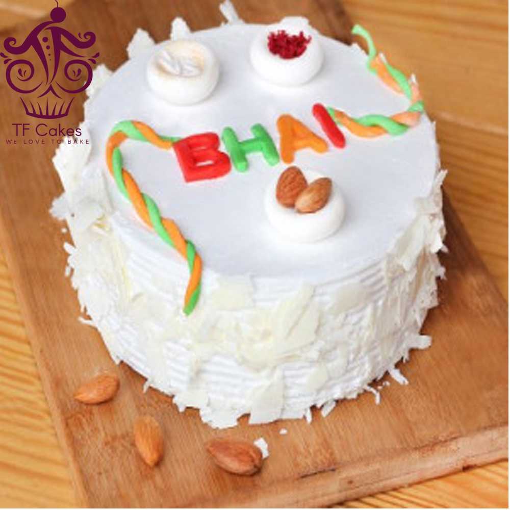 White Forest Rakhi Special Cake